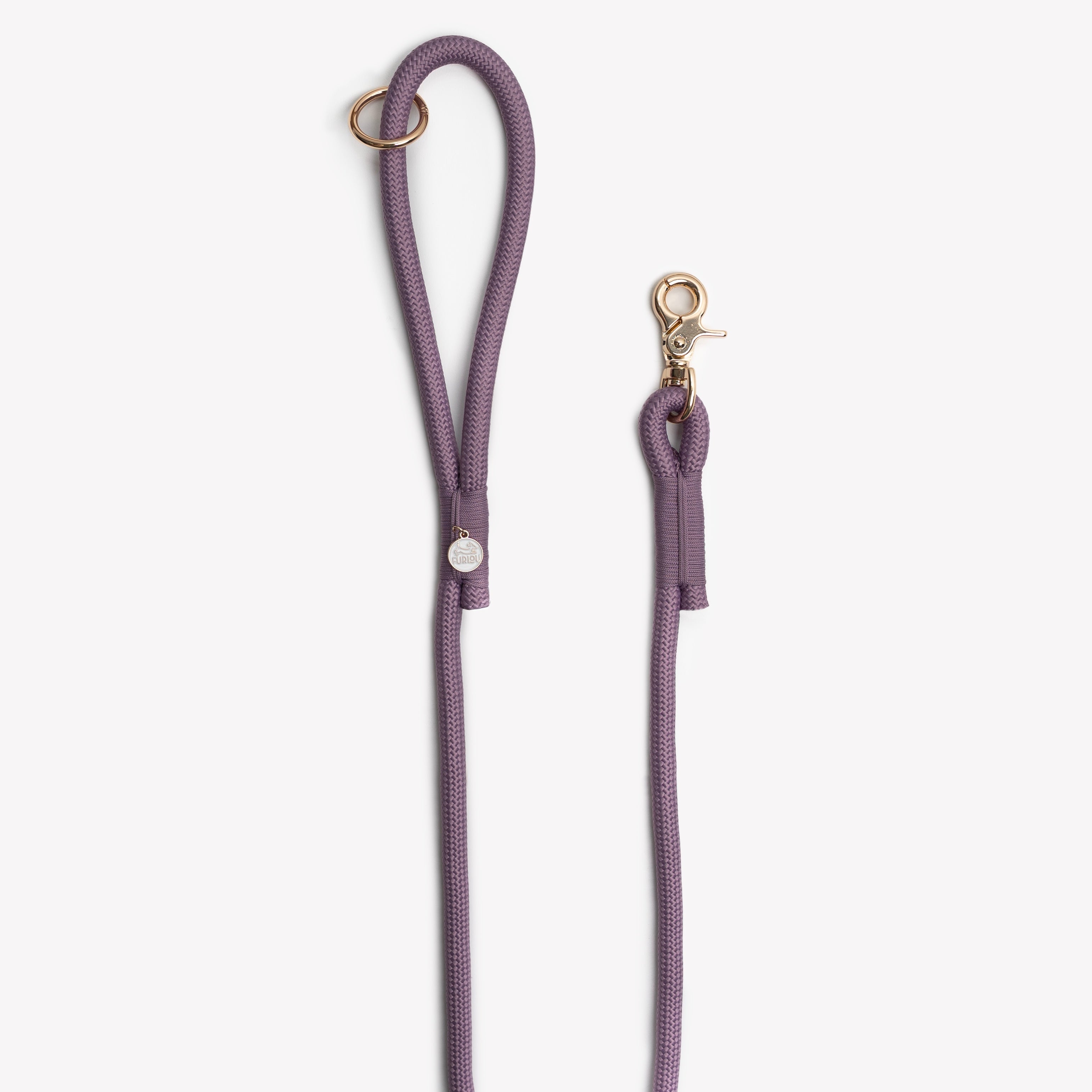 Braided Rope Leash — Lilac
