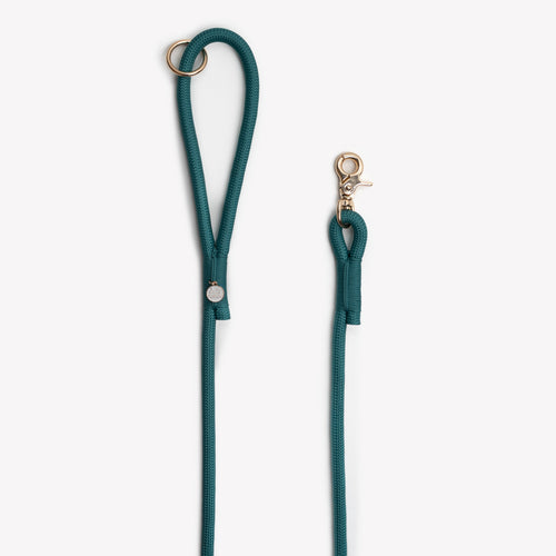 Braided Rope Leash — Blue