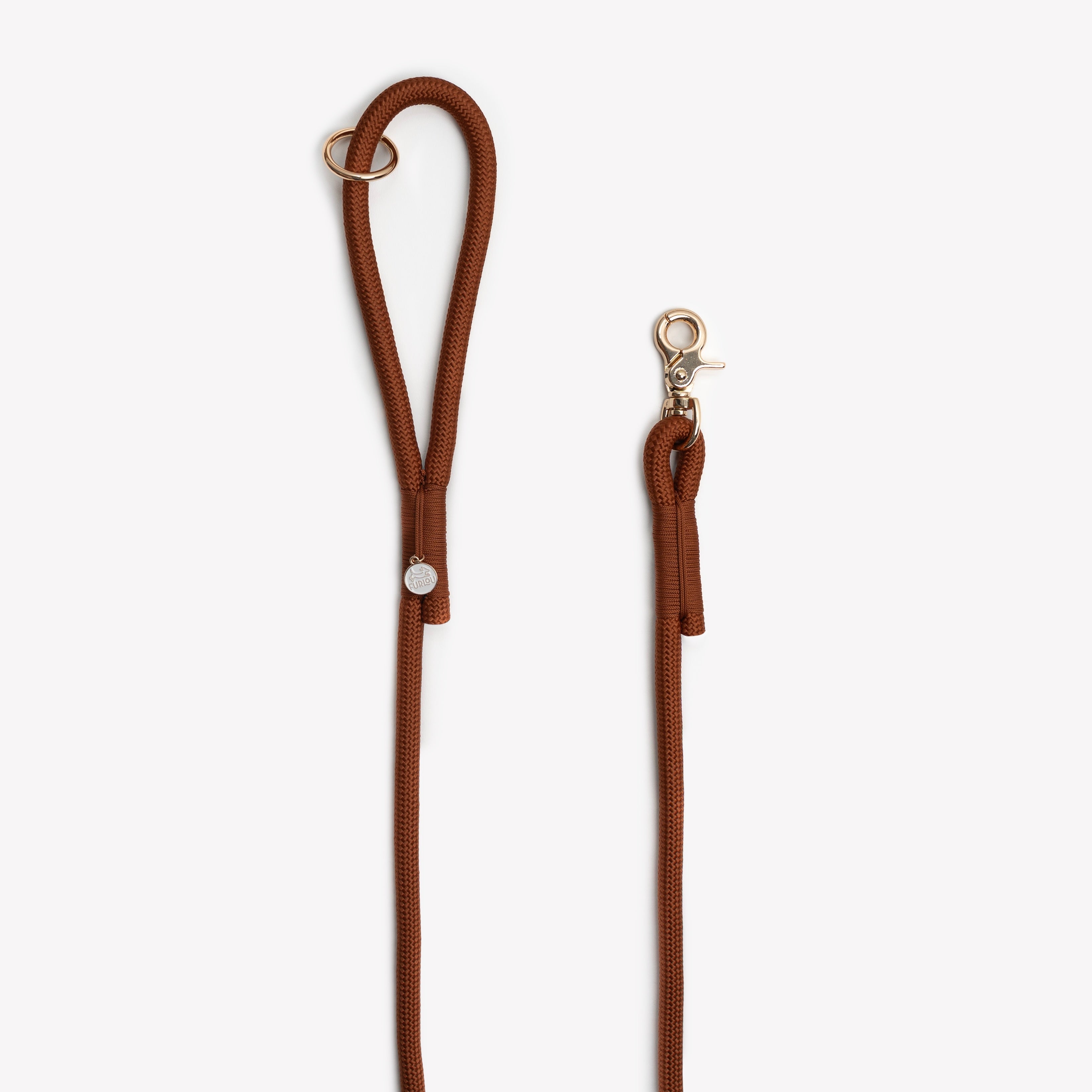 Braided Rope Leash — Clay